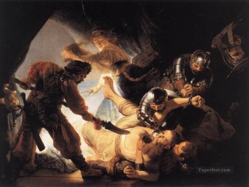 El cegamiento de Samson Rembrandt Pinturas al óleo